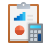 Telecom Expense Management Icon spreadsheets cost analysis calculation